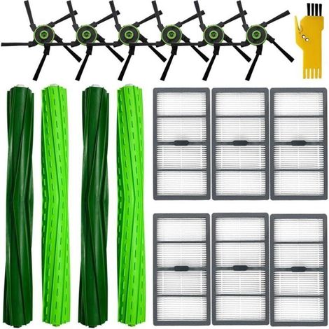 Zubehör-set Für Irobot Roomba S9+ (9550) S9 (9150) Saugroboter Ersatzteile 16er-pack 2 Sets Hauptbürsten, 6 Filter, 6 Seitenbürsten