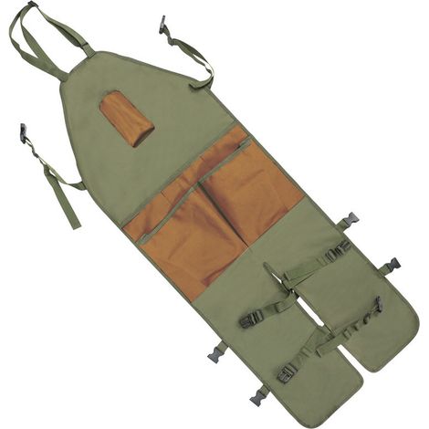 Gartenschürze Mit Legging, Grün, 118 X 45 Cm, 1 Klempnerschürze, Outdoor-legging Mit Vielen Taschen, Ernteschürze