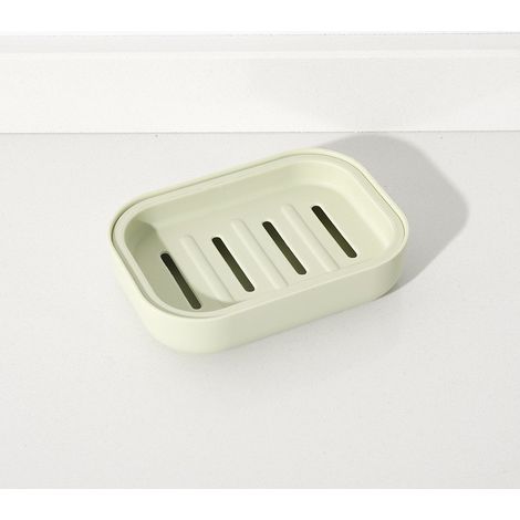 Grüne Seifenschale, 7,5 X 10,5 X 2 Cm, 1 Stück, Badezimmer-seifenschale Mit Abtropfschale, Tragbare Reise-seifenschale, Seifenschale.