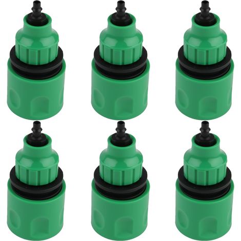 6 Stück Kunststoff-gartenschlauch-verbinder, 4/7 Und 8/11 Mm Mikro-schlauchanschluss Für 4-9 Mm, Schnellkupplung Mit Adaptiver Richtung, Wasserhahnadapter Für Gartenbewässerungssysteme