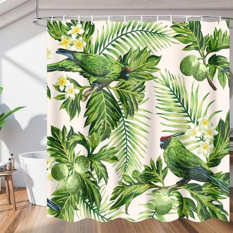 Duschvorhang Aus Polyester, Langlebig, Wasserdicht Und Einfach Zu Installieren, Geeignet Für Badewannen, 180x180 Cm