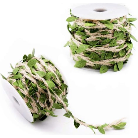 2 Rollen Künstliche Weinranken, Weinblätter-girlande, Künstliche Blätter, Dekoration Für Hochzeit/party/haus/garten/dekoration/diy Bastelgirlande