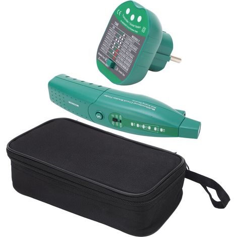 Automatischer Leistungsschalter-detektor – 220v-steckdosentester Mit Taschenlampe – Warnung Bei Schwacher Batterie – Für Büros Und Häuser - Ms5902