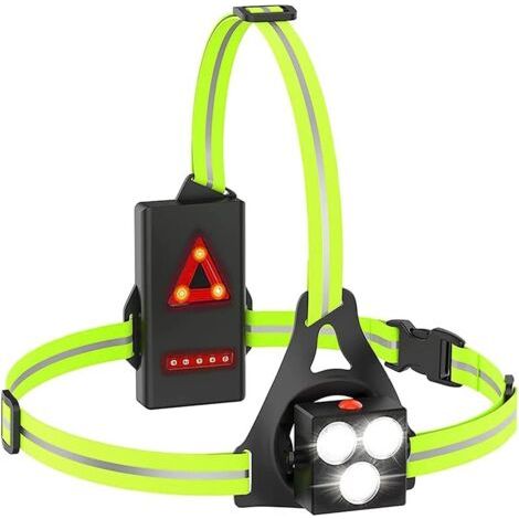 Usb-aufladbare Led-brustlampe, 500 Lumen, 3 Modi, Wasserdichte Brustleuchte Für Joggen, Camping Und Wandern