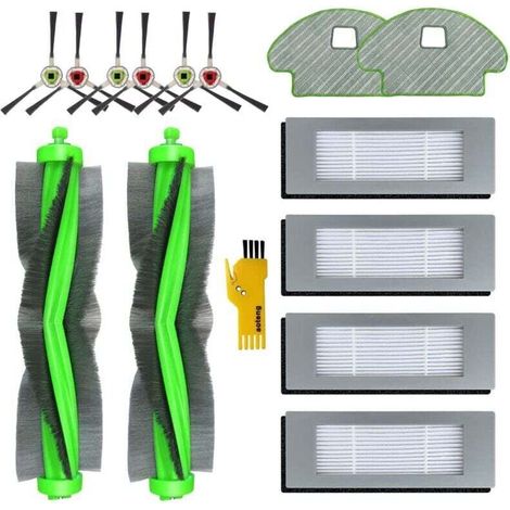 Ersatz-zubehörset Für Irobot Roomba Combo R111840 R1138 Saugroboter, 14-teilig: 2 Hauptbürsten, 4 Filter, 6 Seitenbürsten, 2 Wischtücher