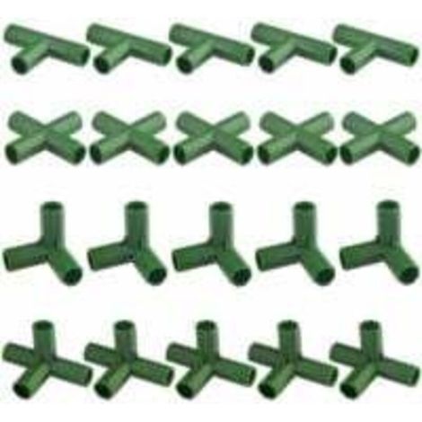 Set Aus 20 Widerstandsfähigen Gartenrahmen-verbindern Für Gewächshaus Und Pflanzen, 11 Mm