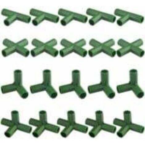 Trimec, 20er-pack Robuste Gewächshaus-verbinder, Geeignet Für Gewächshäuser Und Pflanzen, 11 Mm.