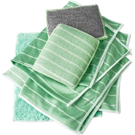 6er Set Bambus-mikrofaser-tücher Für Fenster, Spiegel, Fliesen, Karosserie, Badezimmerreinigung