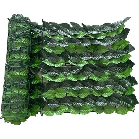 Künstlicher Efeublatt-zaun 0,5 M X 3 M – Gartensichtschutz Aus Pp – Uv-beständig – Privatsphären-schutz Für Balkon Und Terrasse