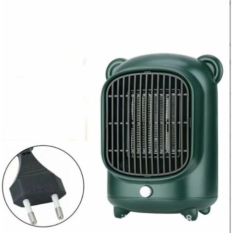 Schnelle Heizung - Schneller Heizlüfter Keramik Badezimmer Schlafzimmer Elektrische Zusatzheizung Thermostat Timer Oszillation Dc Brushless Motor (grün)
