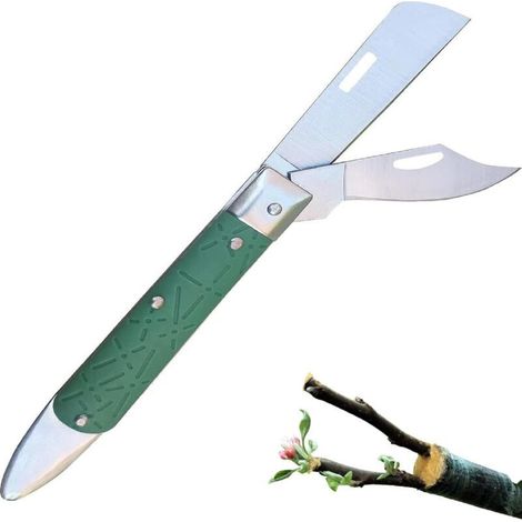 Klappbares Veredelungsmesser, Klappbares Veredelungs- Und Beschneidungsmesser, Veredelungsmesser Mit Doppelter Klinge, Klappbares Veredelungsmesser, Garten-veredelungsmesser, Für Obstbäume Im Garten U