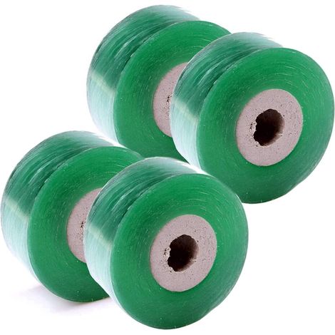 4 Rollen Veredelungsband, 100 M X 2 Cm, Elastisches Baumveredelungsband, Pflanzenreparaturband Für Knospen, Pflanzen Und Pflanzenreparaturen