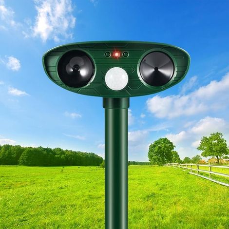 Solar-katzenabwehr, Ultraschall-katzenabwehr Für Den Außenbereich, Ultraschall-nagetierabwehr Mit Bewegungsmelder, Outdoor-abwehrmittel Gegen Katzen, Hunde, Mäuse Und Waschbären