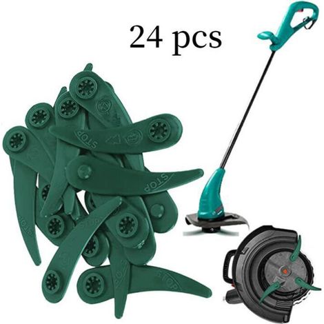 2er-pack Kunststoff-schneidklingen, Rosyfate Kunststoff-schneidklingen Für Bosch Durablade Art 23-18 Li Art 26-18 Li, Schneidklingen Als Zubehör Für Rasentrimmer - (grün)