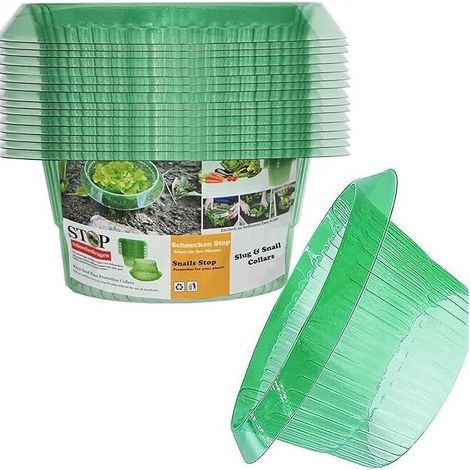 【15 Stück】schnecken- Und Nacktschneckenschutz, Schutz Vor Schnecken Für Ihre Salat- Und Kohlpflanzen - Schützt Pflanzen Vor Tieren