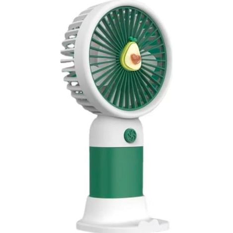 Niedlicher Tragbarer Mini-ventilator, Usb-aufladbar, Leicht, 5-flügel-design, 3-gang-kühlung, Kompakt, Lustiger Fruchtstil