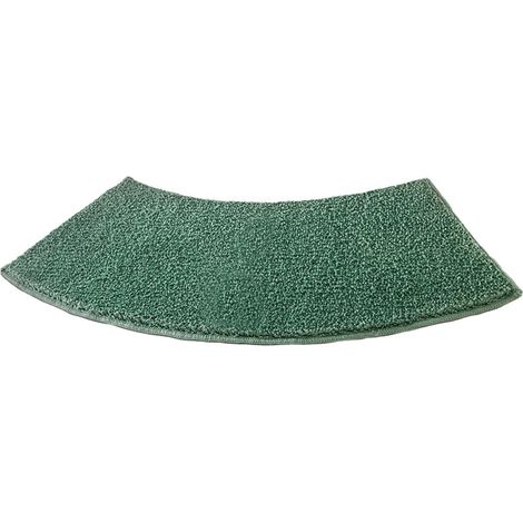 Gebogenes Badematte, Duschmatte, Dicke Toilettenmatte, Ökologische Badematte, Rutschfeste Badezimmermatte, Grün