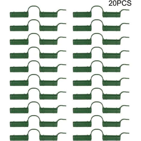 Set Aus 20 Befestigungsklammern Für Gewächshäuser - Für Gewächshausrohre - Fixierwerkzeug - Für Gartenplanen - Sonnenschutz. 1,1 Cm