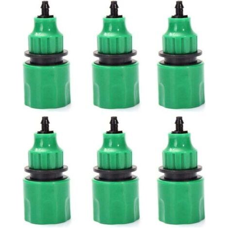 Einweg-gartenschlauchadapter, Wasserhahnanschluss Für Bewässerung, 6er-pack Fliti