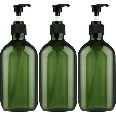 3 Stück 500 Ml Pumpflaschen, Shampoo-flasche, Nachfüllbare Flüssigkeitsspender, Leere Nachfüllbare Flasche Mit Pumpe, Leere Seifenspender-pumpflaschen