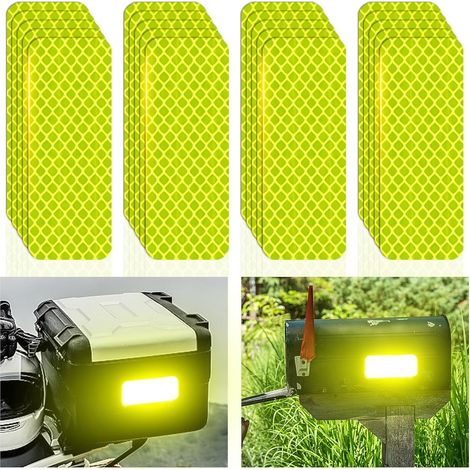 Grüne Reflektierende Aufkleber Für Autos, 8 X 3 Cm, 20er-pack, Nachtsignal-aufkleber Für Stoßstangen Und Karosserie