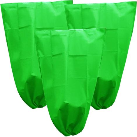 3 Stück Pflanzenschutzhaube, Winterabdeckung Für Bäume, Frostschutz Mit Kordelzug (grün, 80x60 Cm)