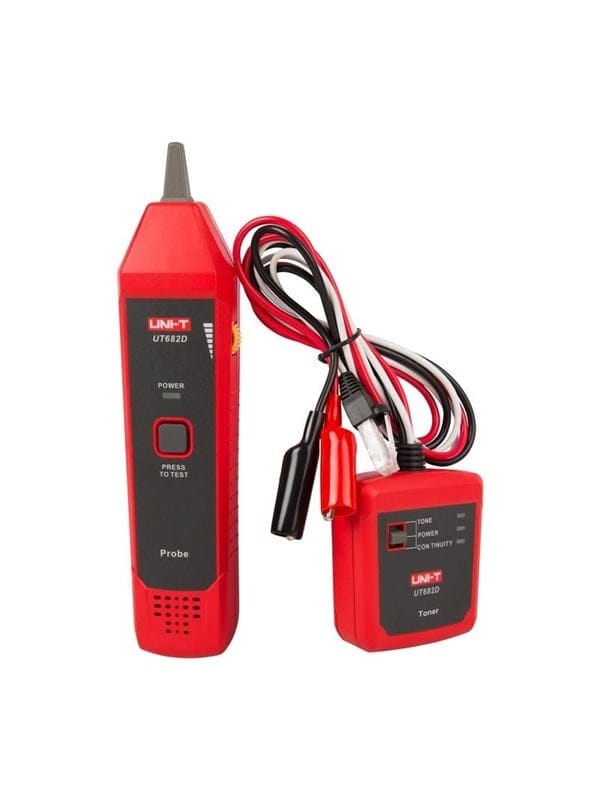 Kabeldetektor uni-t UT682D rot haltbarer Kunststoff