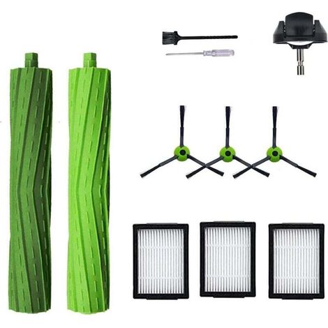 Ersatzteile Für Irobot Roomba J7 I7 I6 I3 I4 I2 I5 I8 I1+/plus E5 E6 I E J, 1 Satz Gummibürstenrollen, 1 Vorderrad, 4 Filter, 4 Seitenbürsten
