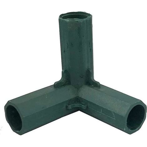 4er-set Eckverbinder Für Gartenrahmen, 3-wege-eckverbinder Für Gewächshaus, Rahmenverbinder, Möbelverbinder, Innendurchmesser 16 Mm (rechtwinklig, 3-wege)