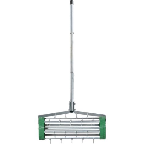 Belüftungswalze Für Rasen Mit Teleskopischem Griff 98l X 45b X 87h Cm Grün
