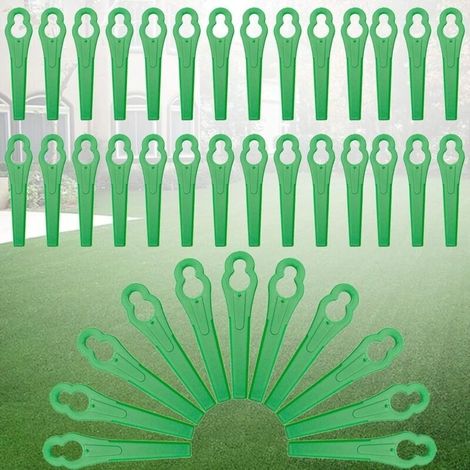 120 Stück Ersatzklingen Für Rasentrimmer, Kunststoffklingen Für Rasenmäher, Ersatz-kunststoff-schneideklingen, Klingen Für Grasschneider Und Freischneider, Ersatz-kunststoffklingen