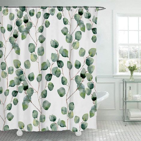 Duschvorhang, Schimmelresistenter Und Wasserdichter Duschvorhang Mit 12 Duschvorhangringen, Bedruckter Wasserdichter Polyester-duschvorhang, 180 Cm 200 Cm