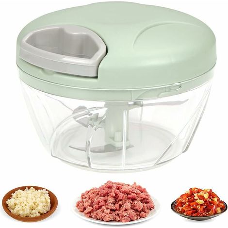 1 Stück Manueller Gemüsehacker, Zwiebelschneider, Zwiebelschneider Mit Edelstahlklingen, Leicht Zu Reinigen, Manueller Zwiebelschneider Für Gemüse, Obst Und Salat (520 Ml)