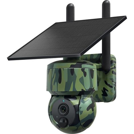 4g Gps Wildtier-überwachungskamera, Ptz 355° Horizontal 90° Vertikal 12x Zoom, 600mp Nachtsicht 20m, Ip66 Wasserdicht Abs Niedriger Stromverbrauch