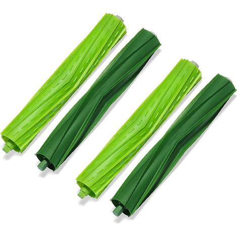 Set Aus 2 Gummi-walzenbürsten Für Mehrere Oberflächen, Kompatibel Mit Irobot Roomba I- Und E-serie (i7 Plus, I7+, E5, E6)