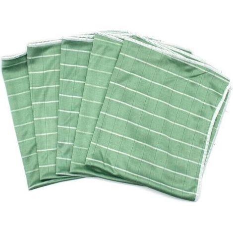 Chiffon Bambus Mikrofaser Für Fenster, Spiegel, Fliesen, Karosserie, Bambus-mikrofaser Für Glas, Haushalt, Badezimmer (5 Tücher)