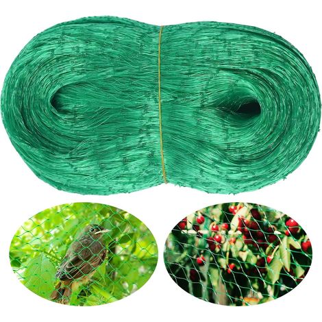 Vogelschutznetz, 4x10m, Für Garten, Obstgarten Und Pflanzen (grün)