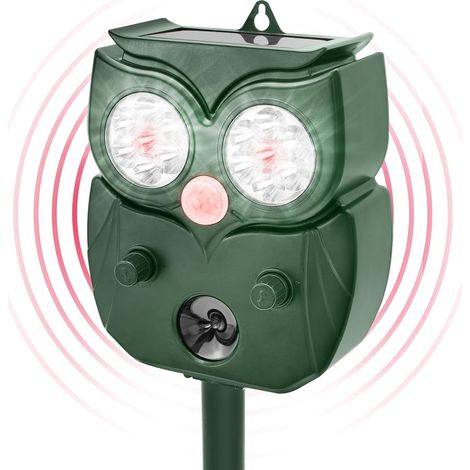 Solar-mäuseabwehr, Ultraschall-katzenabwehr Und Schlangenabwehr, Ideal Für Den Außenbereich, Geeignet Für Gärten Und Höfe. Wehrt Katzen, Hunde, Vögel, Füchse Ab