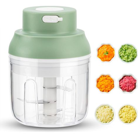 Elektrischer, Usb-aufladbarer Mini-hackfleischzerkleinerer, 250 Ml Fassungsvermögen, Ideal Für Zwiebeln, Knoblauch, Pfeffer, Gemüse Und Fleisch