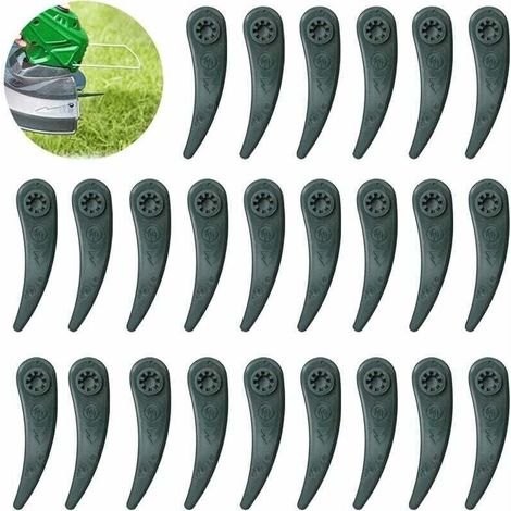 Ersatzklingen Für Rasentrimmer, 24er-pack Trimmerfäden Für Bosch Durablade Art 23-18 Li Und Art 26-18 Li, Grün