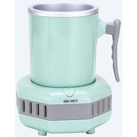 Mini-eismaschine Mit Kühlung, Tragbare Kleine Eismaschine, Schnelle Eisbereitung In 15 Minuten Für Hauspartys, Camping Und Autos (grün)