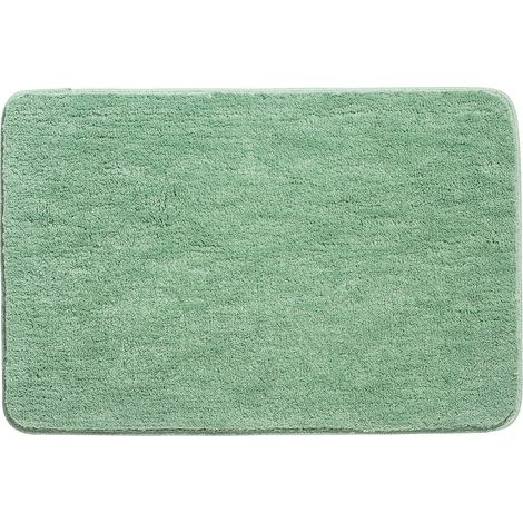 Badematte, Rutschfestes Badzimmerteppich, Verdickter Duschvorleger, Saugfähiger Bodenbelag Aus Ultra-weicher Mikrofaser, Schnelltrocknend, Maschinenwaschbar, Grün, 40 X 60 Cm
