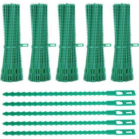 50er-pack Pflanzenbinder, 17 Cm – Verstellbare Kunststoffbinder – Zur Unterstützung Von Tomaten Und Gurken – Wiederverwendbar Und Flexibel
