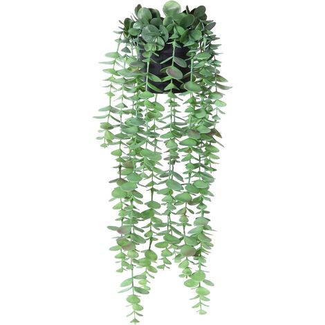 Künstlicher Eukalyptus, Hängende Kunstpflanze Im Topf, Girlande Aus Künstlichen Blättern Zur Dekoration Für Hochzeiten, Geburtstagsfeiern, Wohnzimmer, Flur, Garten (1 Stück)