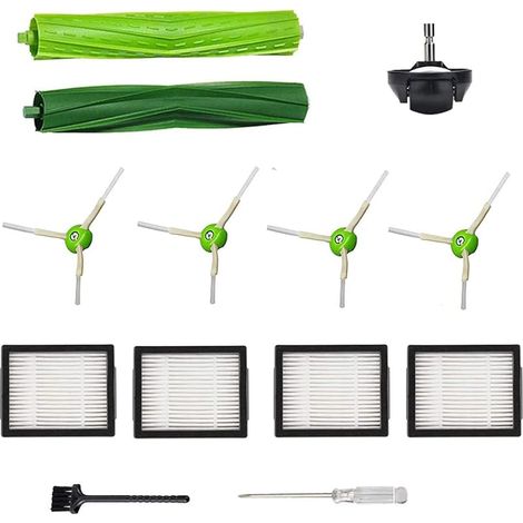 Ersatzteile Und Zubehör Für Roomba I E J Serie: J7, I7, I6, I3, I4, I2, I5, I8, I1+ / Plus, E5, E6-1 Hauptbürste, 1 Lenkrolle, 4 Filter, 4 Seitenbürsten.