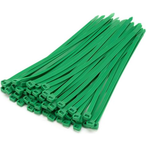 100 Stück Professionelle Kabelbinder, Grün-200mm X 4mm, Selbstsichernd, Uv-beständige Kabelbefestigung, Ideal Für Innen- Und Außenbereich