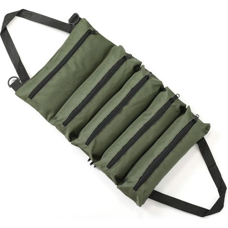 Werkzeugtasche, Grün, 4728 Cm³, 1 Stück, Aufrollbare Werkzeugtasche Für Fahrzeugreparaturen, Tragbare Aufbewahrungstasche Für Hardware-werkzeuge.