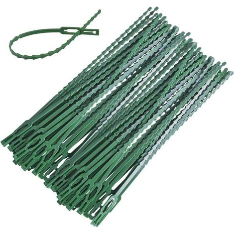 Set Von 90 Verstellbaren Pflanzenbindern, 230 Mm, Wiederverwendbar, Aus Kunststoff, Für Grüne Sträucher, Gartenarbeit, Heimwerken, Zuhause, Büro