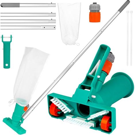 1 Stück Poolstaubsauger, Tragbarer Jet-poolreiniger Zur Poolreinigung, Pool-reinigungsset, Saugkopf Mit Unterer Bürste, Abnehmbarer Aluminiumstiel