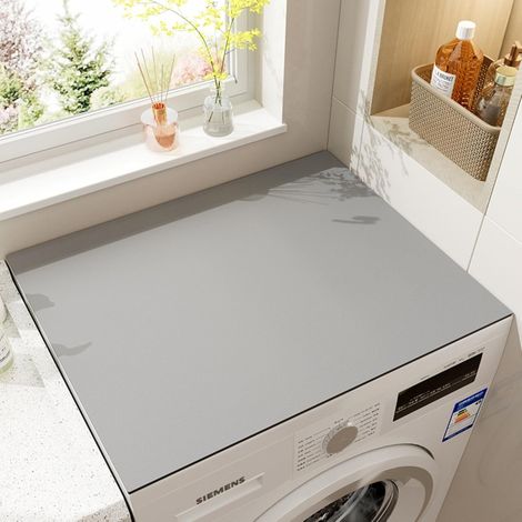 Schutzhülle Für Waschmaschine Und Trockner, Rutschfeste Kieselgur-matte, Schutz Für Küchen-/haushaltswaschmaschine, Schnell Trocknende Absorbierende Matte (hellgrau)